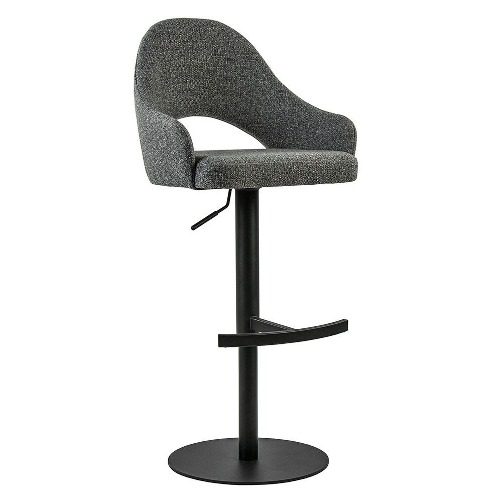 01820030 Moderne barkruk donker grijs met zwarte poot verstelbaar.jpg