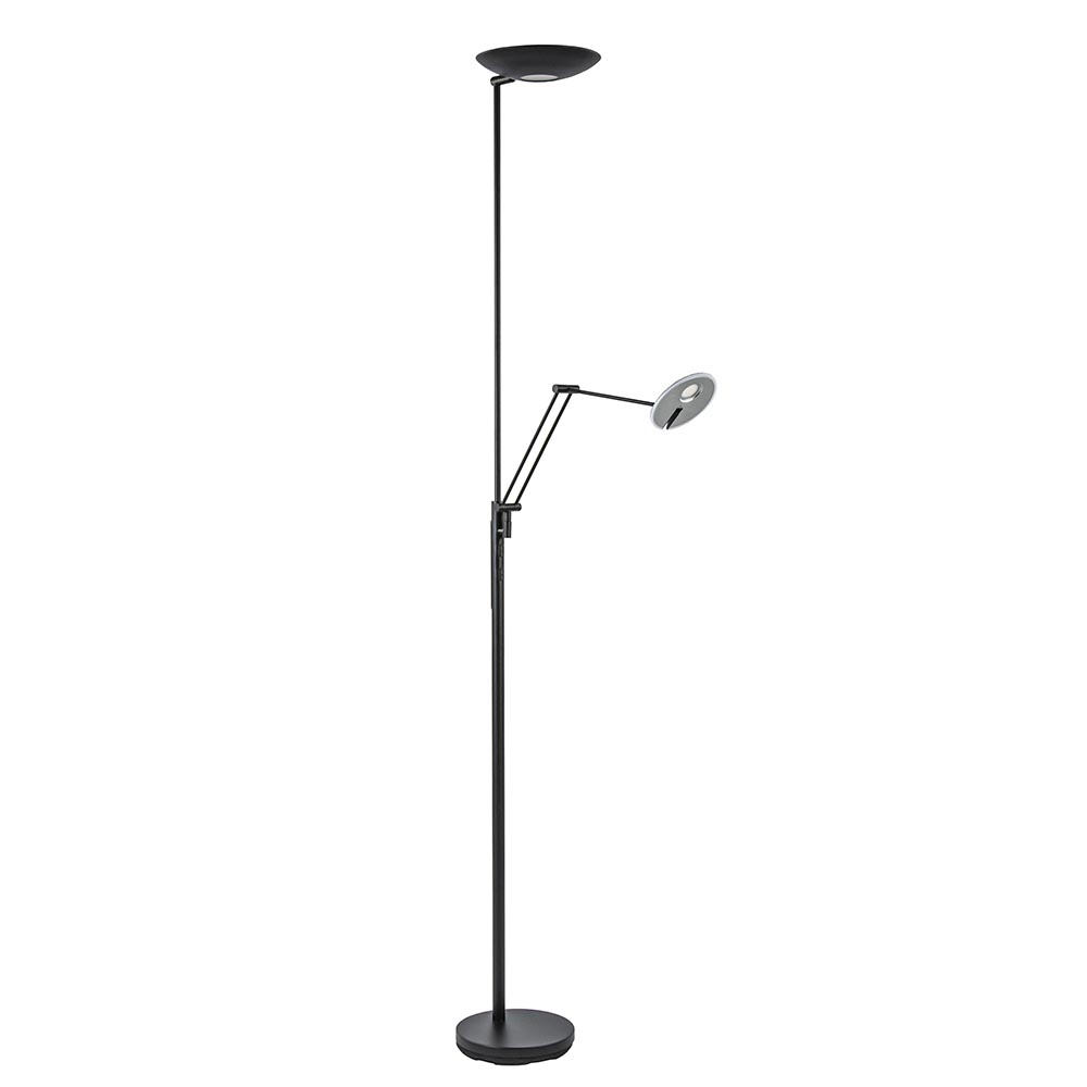 08451925 Moderne LED uplighter met leeslamp zwart verstelbaar.jpg