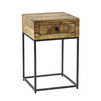 02730087 Bijzettafel met lade mangohout metaal.jpg