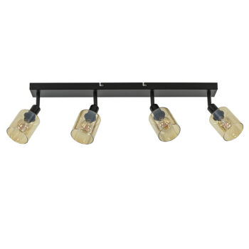 02810007 Langwerpige plafondlamp 4 lichts zwart amber glas.jpg