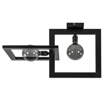 04080453 2Lichts plafondlamp frame mat zwart metaal.jpg