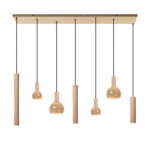 Hanglamp Riva 7L Rechthoekig - Quartz