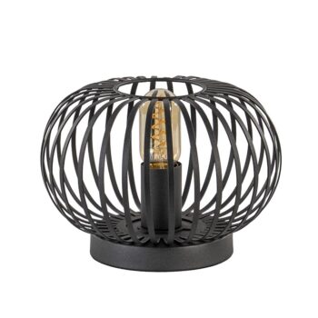 06132032 Kleine draad tafellamp modern mat zwart.jpg