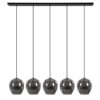 08451857 Luxe 5lichts eettafelhanglamp zwart met smoke glas.jpg