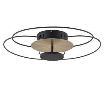 08451924 Moderne LED plafondlamp zwart goud 3standen dimbaar.jpg