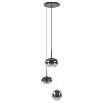 08452117 Luxe 3lichts hanglamp rond met smoke glazen kappen.jpg