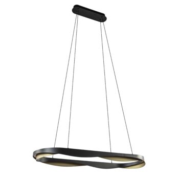 08452163 Ovale LED hanglamp zwart goud.jpg