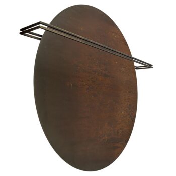 09290005 Grote design wand plafondlamp roest met brons.jpg