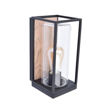 10080102 Rechthoekige buitenlamp zwart met houtlook en glas.jpg