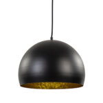 Hanglamp Jaicey bol zwart/goud