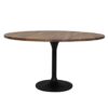 12211507 Ronde eettafel acacia hout met zwarte poot Bicoca.jpg