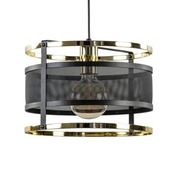 12480461 Trendy hanglamp mat zwart met hoogglans goud.jpg