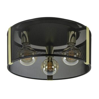 12480502 Stoere plafondlamp zwart met glossy goud.jpg