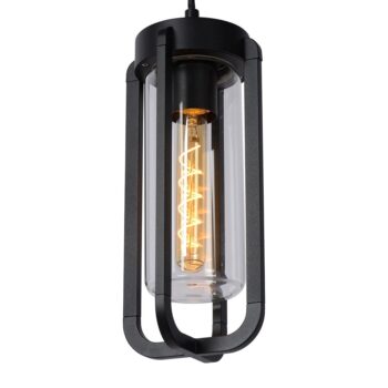 12700233 Buitenlamp hang zwart met glazen kap IP44.jpg
