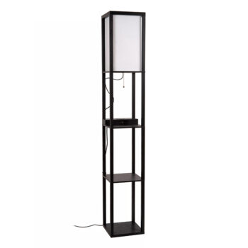 12700300 Vierkante vloerlamp zwart met beige kap en oplaadplatform.jpg