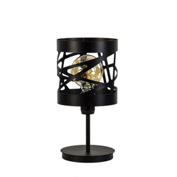 19350004 Moderne zwarte tafellamp rond metaal.jpg