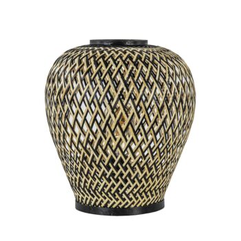 19771724 Botanische tafellamp bamboe met zwart.jpg