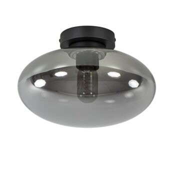 19771726 Smoke glazen plafondlamp met zwart 30cm.jpg