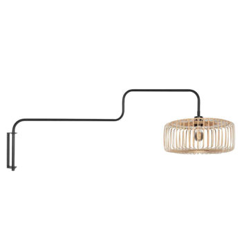 19771759 Wandlamp zwenk arm zwart naturel.jpg