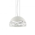 Hanglamp Kelly koepel 50cm wit