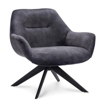 23100034 Fauteuil Vegas stof antraciet met zwarte poten.jpg