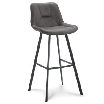 23100035 Barkruk met microleder zitting graphite en zwart metalen poot.jpg