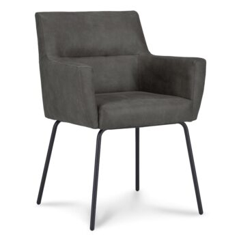 23100073 Armstoel Microleder Bull antraciet met zwarte poot.jpg