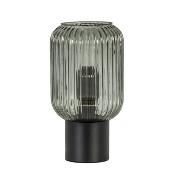 23220096 Chique tafellamp zwart met smal smoke glas.jpg