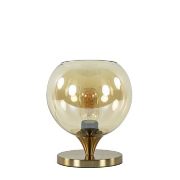 23220162 Kleine tafellamp goud met amber kleurig glas.jpg