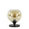 23220168 Kleine tafellamp zwart met amber glazen bol 20cm.jpg