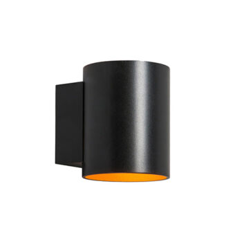 23500021 Ronde wandlamp zwart goud.jpg