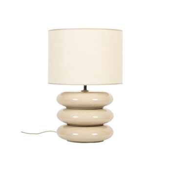 05350027 tafellamp keramiek glazuur beige taupe 3hoog.jpg