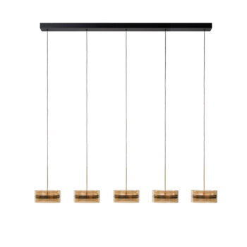 08452367 enzo Hanglamp 5L Amber zwart brons.jpg